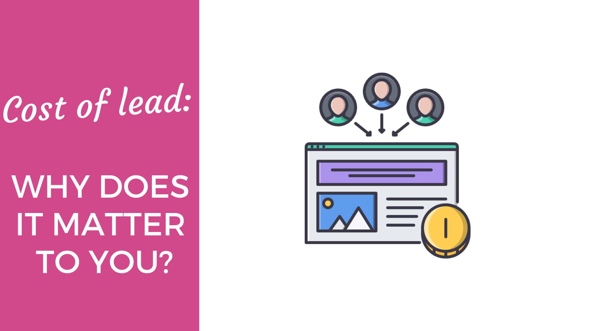 Cost of lead Why does it matter to you?